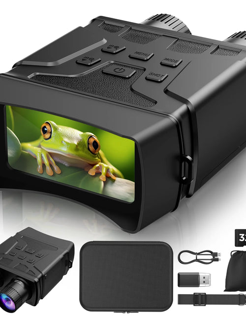 Load image into Gallery viewer, Night Vision Goggles, 7 Level Infrared Digital Night Vision Binoculars 32GB HD Photo and Video Capture, Type-C Rechargeable
