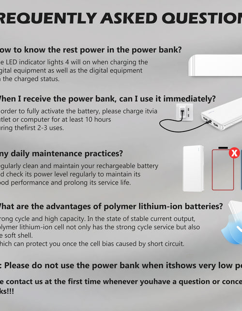 Load image into Gallery viewer, 20000 Mah Portable Charger Power Bank Dual USB Battery Pack for Iphone, Ipad, Galaxy, Android, Pixel and Tablet (Blue)
