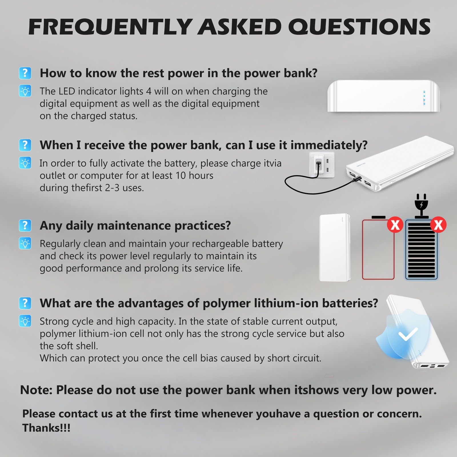 20000 Mah Portable Charger Power Bank Dual USB Battery Pack for Iphone, Ipad, Galaxy, Android, Pixel and Tablet (Blue)