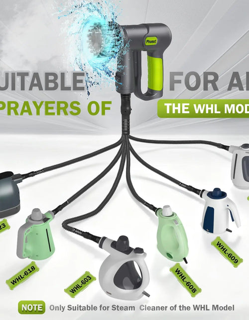 Load image into Gallery viewer, CleanPro Pressurized Handheld Steam Cleaner &amp; Rechargeable Spin Scrubber – Powerful, Portable Cleaning for Every Surface
