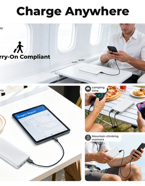 Load image into Gallery viewer, 20000 Mah Portable Charger Power Bank Dual USB Battery Pack for Iphone, Ipad, Galaxy, Android, Pixel and Tablet (Blue)
