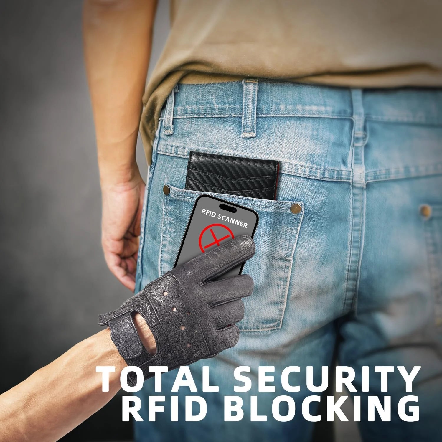 Wallet for Men Slim Genuine Leather Bifold Mens Wallet RFID Blocking Credit Card Holder with Money Clip Holiday Gifts