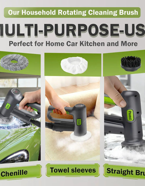 Load image into Gallery viewer, CleanPro Pressurized Handheld Steam Cleaner &amp; Rechargeable Spin Scrubber – Powerful, Portable Cleaning for Every Surface
