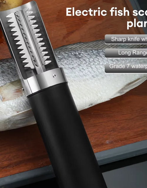 Load image into Gallery viewer, Electric Fish Scaler Remover - Rechargeable Seafood Cleaner &amp; Scraper for Effortless Kitchen
