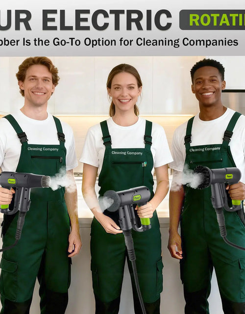 Load image into Gallery viewer, CleanPro Pressurized Handheld Steam Cleaner &amp; Rechargeable Spin Scrubber – Powerful, Portable Cleaning for Every Surface
