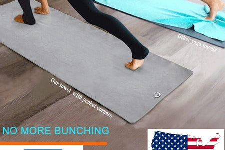 Yoga Mat Towel Non Slip Super Soft Sweat Absorbent Quick Drying Eco Friendly