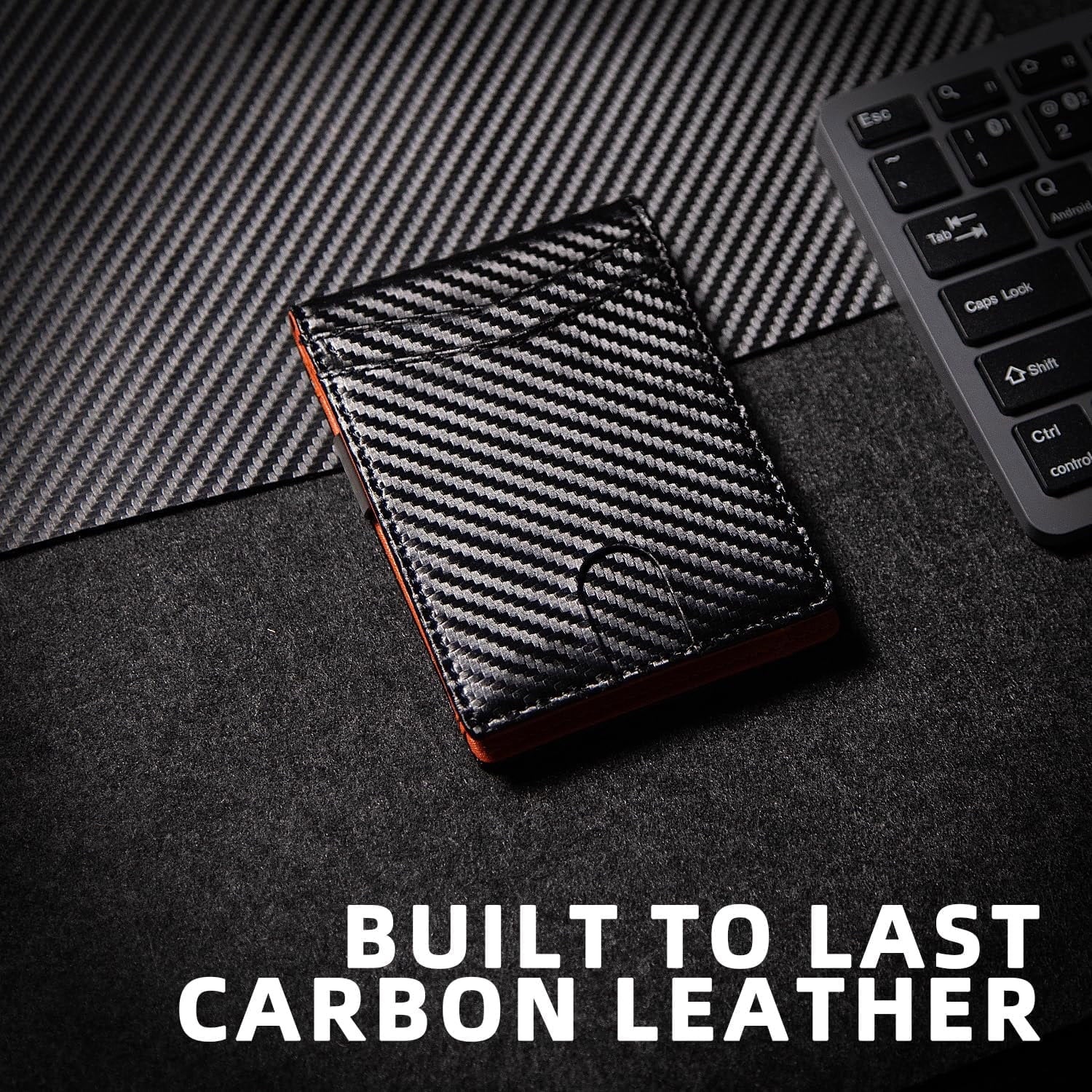 Wallet for Men Slim Genuine Leather Bifold Mens Wallet RFID Blocking Credit Card Holder with Money Clip Holiday Gifts