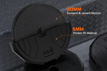 44Lb 4-In-1 Adjustable Dumbbells Set Free Weight Set with Connector Used as Barbell, Kettlebells, Push up Stand, Fitness Exercises for Home Gym Suitable Men/Women