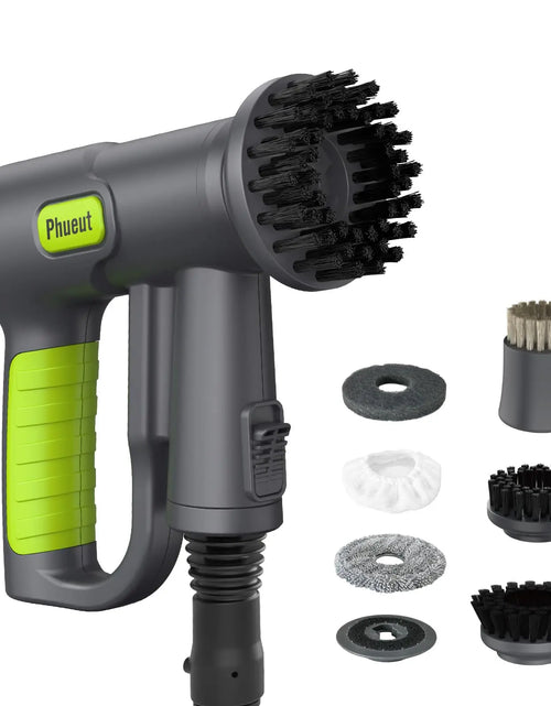 Load image into Gallery viewer, CleanPro Pressurized Handheld Steam Cleaner &amp; Rechargeable Spin Scrubber – Powerful, Portable Cleaning for Every Surface
